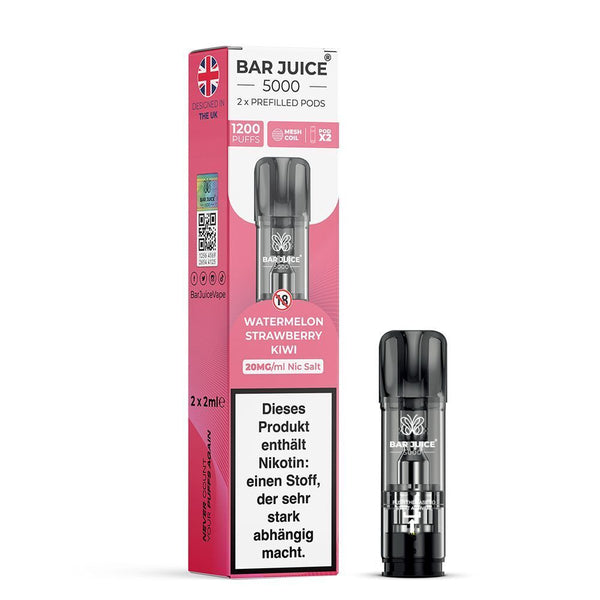 Bar Juice 5000 Pods Watermelon Strawberry Kiwi 20mg