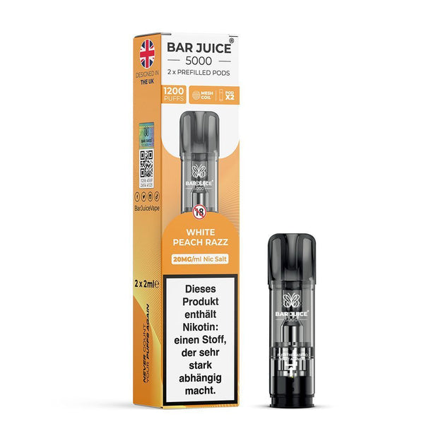 Bar Juice 5000 Pods White Peach Razz 20mg