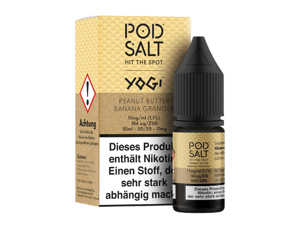 Pod Salt Fusion - Peanut Butter Banana Granola - Nikotinsalz Liquid