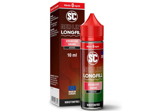 SC - Red Line Longfills 10 ml - Erdbeere Sahne