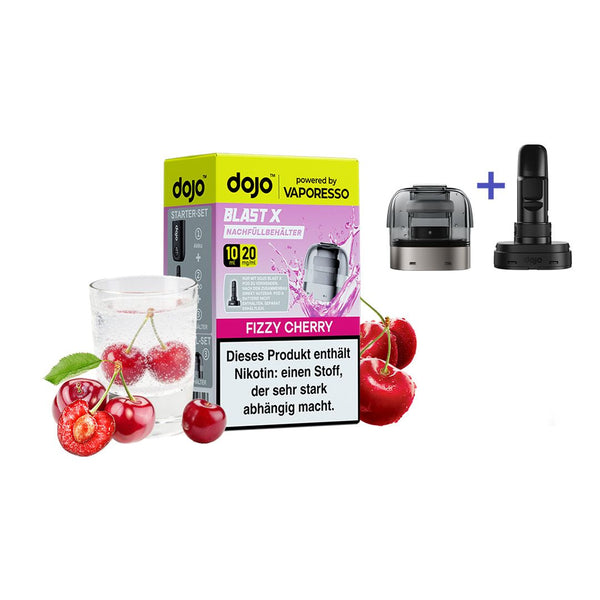 Vaporesso - Dojo Blast X - Pod 10ml - Fizzy Cherry + ErsatzCoil- 20mg