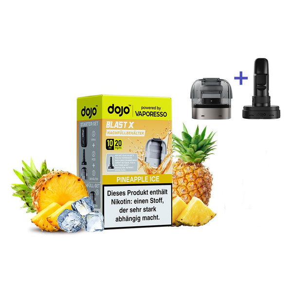 Vaporesso - Dojo Blast X - Pod 10ml - Pineapple Ice - 20mg + ErsatzCoil