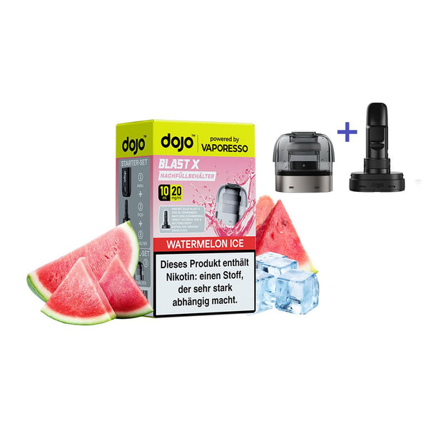 Vaporesso - Dojo Blast X - Pod 10ml - Watermelon + ErsatzCoilIce - 20mg