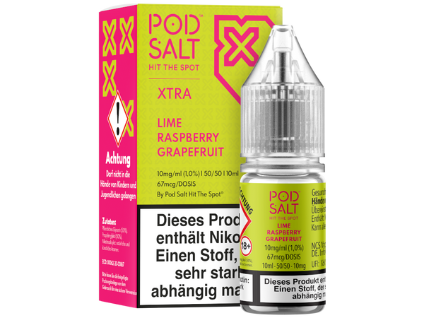 Pod Salt X - Nikotinsalz Liquid - Lime Raspberry Grapefruit
