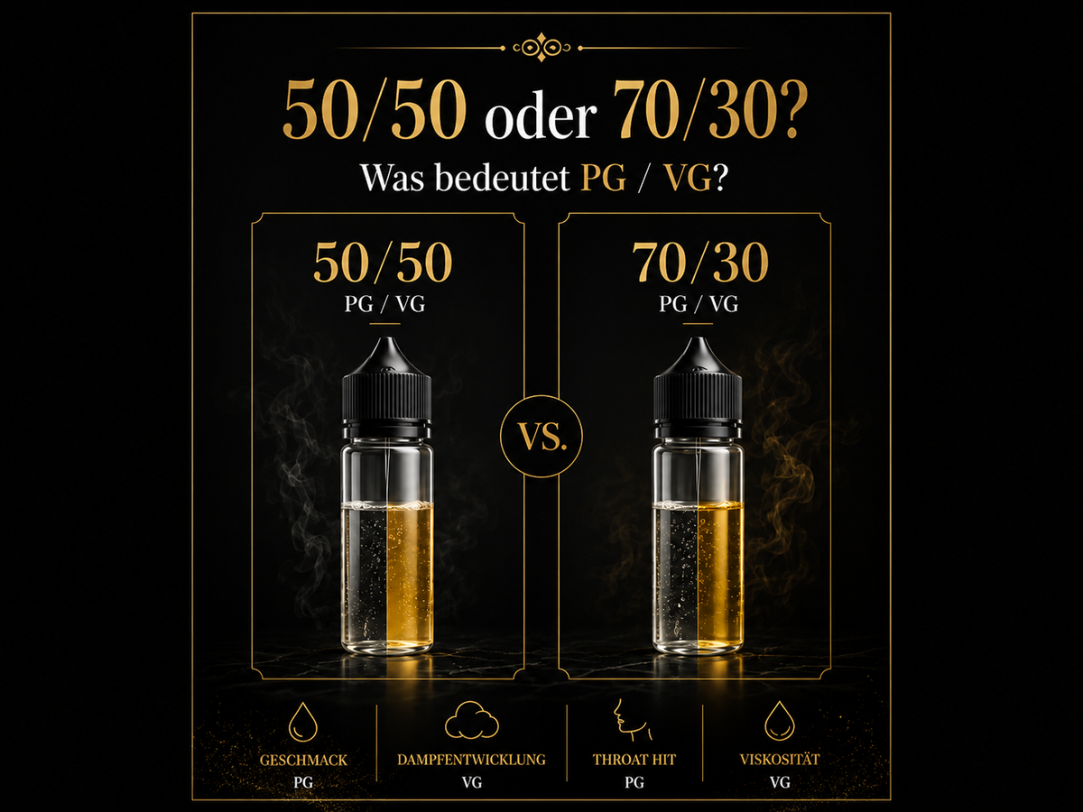 50/50 oder 70/30 Liquid – was bedeutet PG/VG?