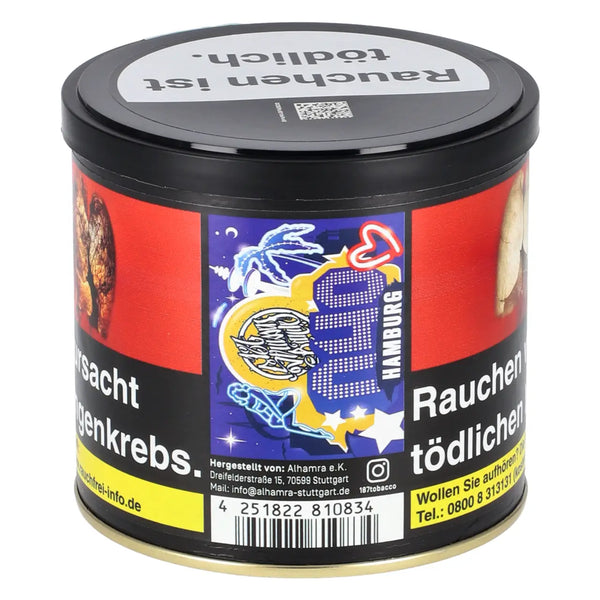 187 Straßenbande 040 Hamburg 200g Shisha Tabak Dose