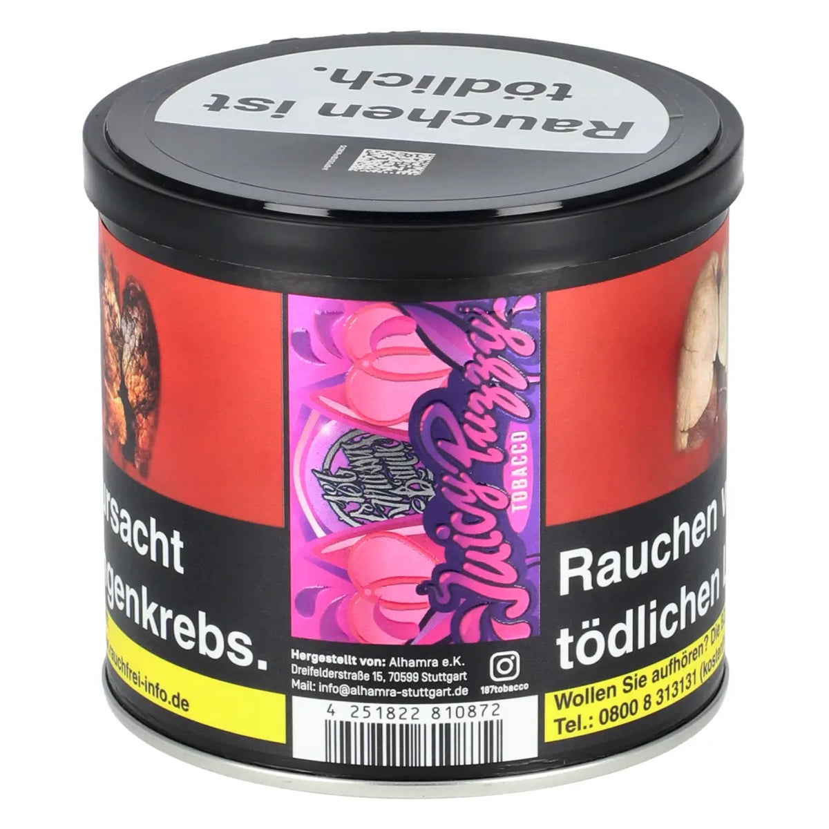 187 Straßenbande Juicy Puzzy 200g Shisha Tabak Dose