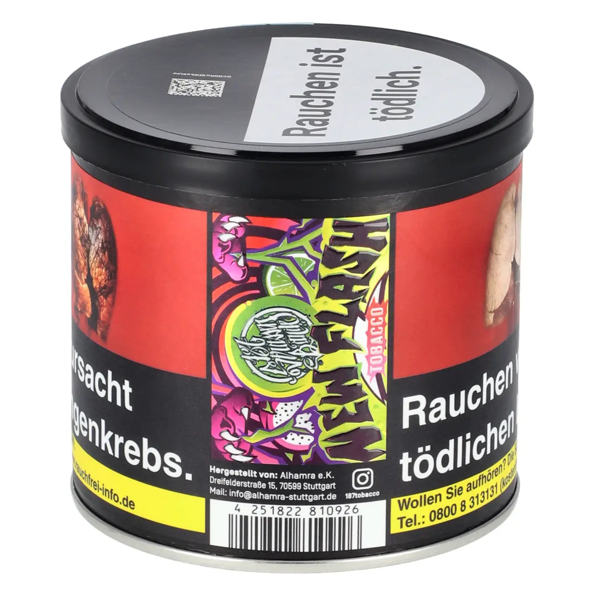 187 Straßenbande New Flash 200g Shisha Tabak Dose
