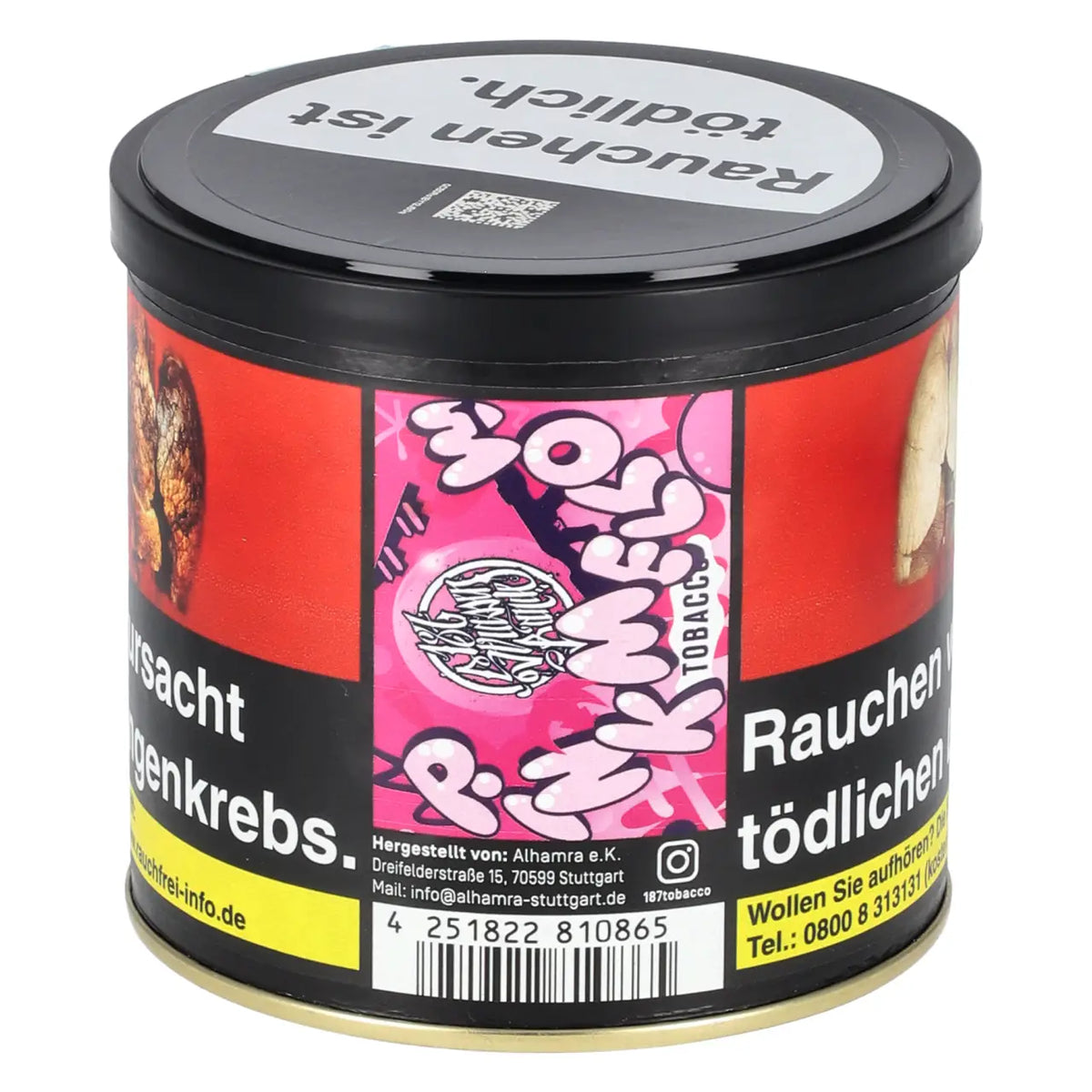 187 Straßenbande Pink Mellow 200g Shisha Tabak Dose