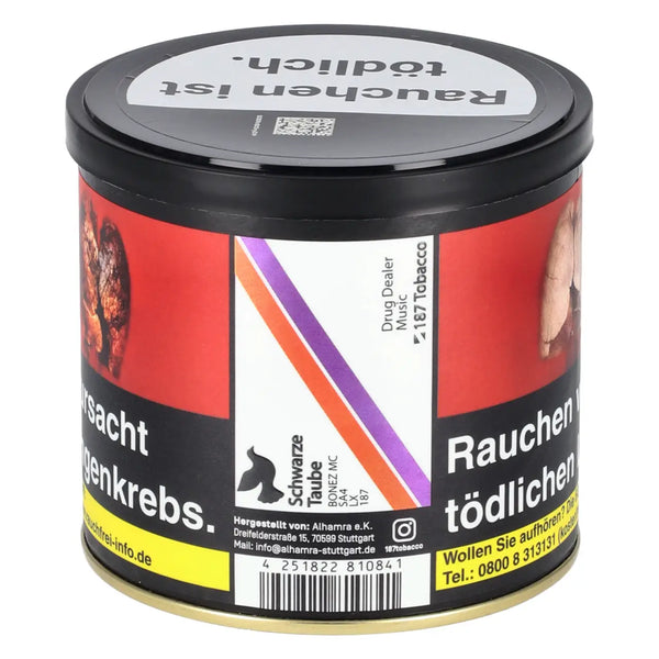 187 Straßenbande Schwarze Taube 200g Shisha Tabak Dose