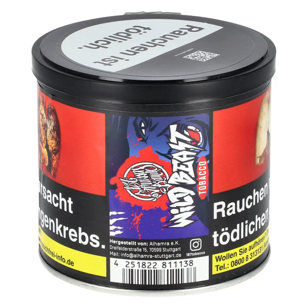 187 Straßenbande Wild Beast 200g Shisha Tabak Dose