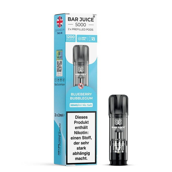Bar Juice 5000 Pods Blueberry Bubblegum 20mg