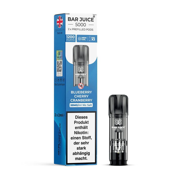 Bar Juice 5000 Pods Blueberry Cherry Cranberry 20mg