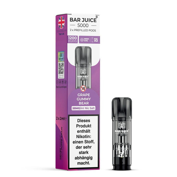 Bar Juice 5000 Pods Grape Gummy Bear 20mg