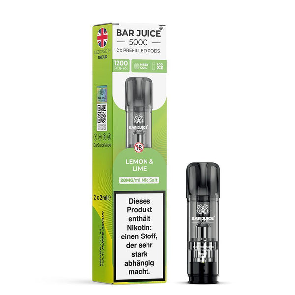 Bar Juice 5000 Pods Lemon & Lime 20mg