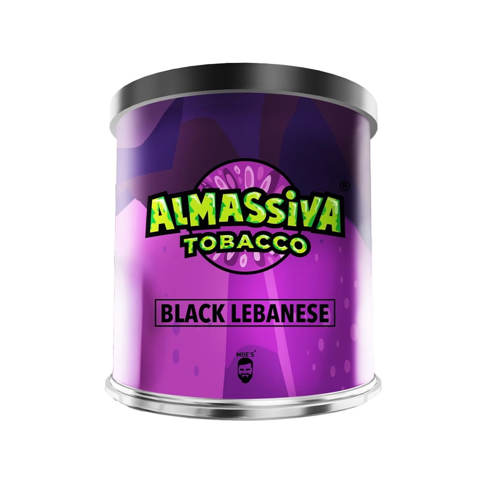 Almassiva Black Lebanese 200g Shisha Tabak Dose