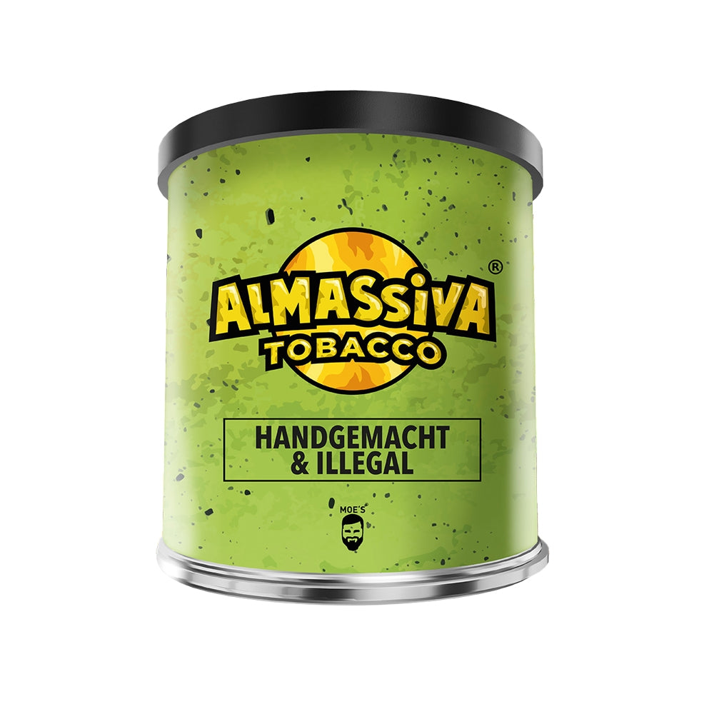Almassiva Handgemacht & Illegal 200g Shisha Tabak Dose