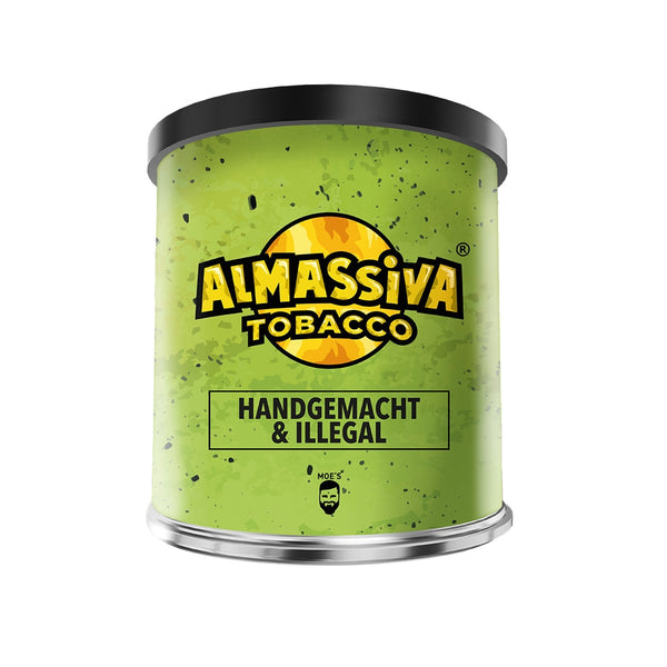 Almassiva Handgemacht & Illegal 200g Shisha Tabak Dose