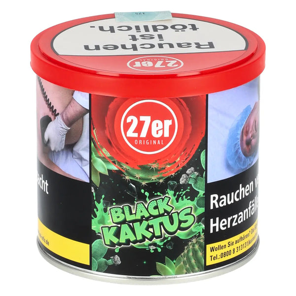 27er Original 200g Black Kaktus Shisha Tabak Dose