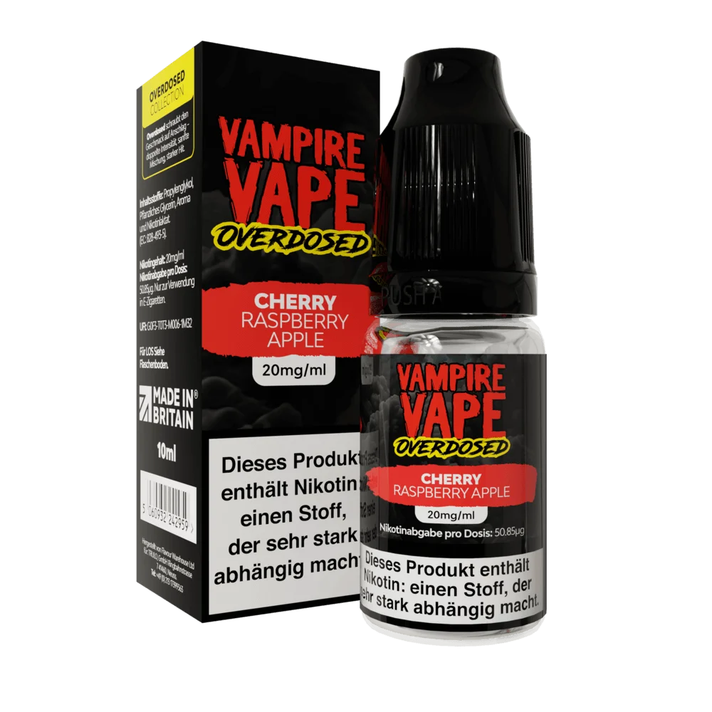 Vampire Vape OverDose 10ml - Cherry Raspberry Apple
