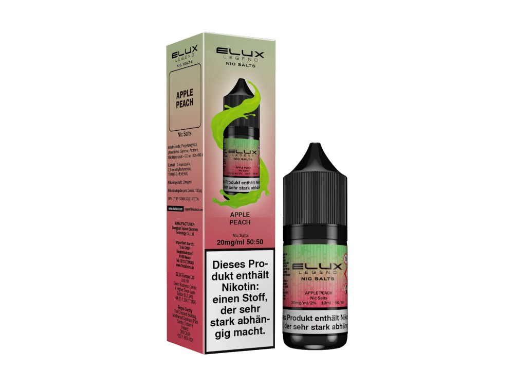 Elux - Nikotinsalz Liquid - Apple Peach