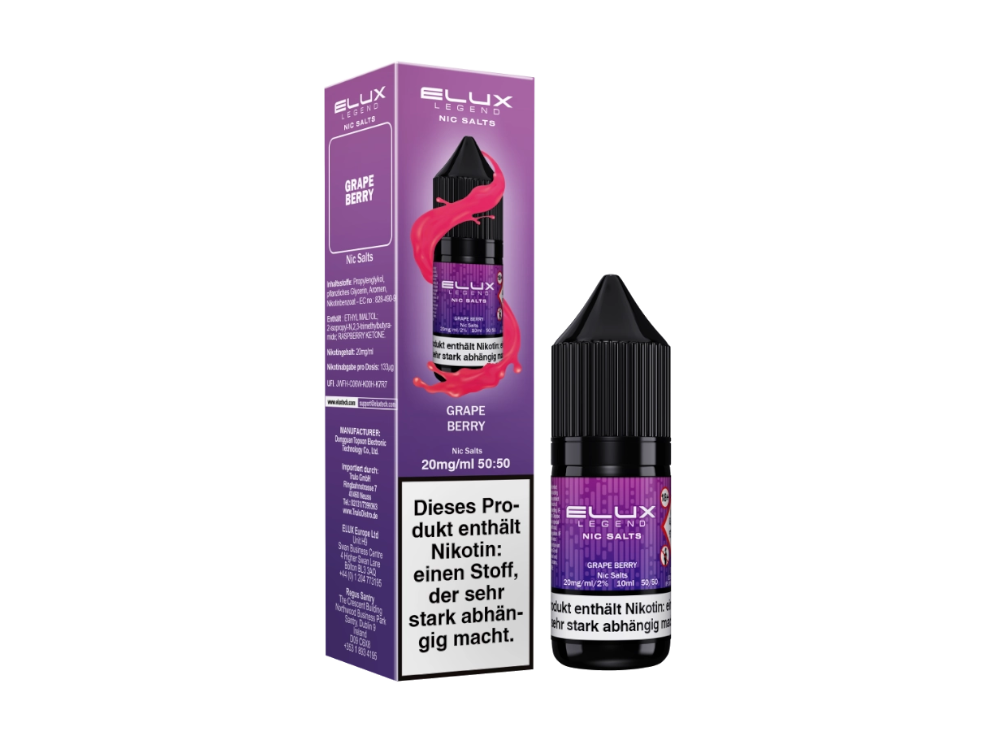 Elux - Nikotinsalz Liquid - Grape Berry