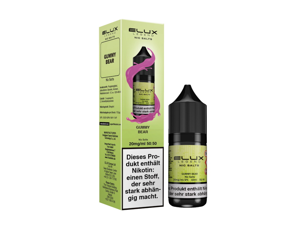 Elux - Nikotinsalz Liquid - Gummy Bear