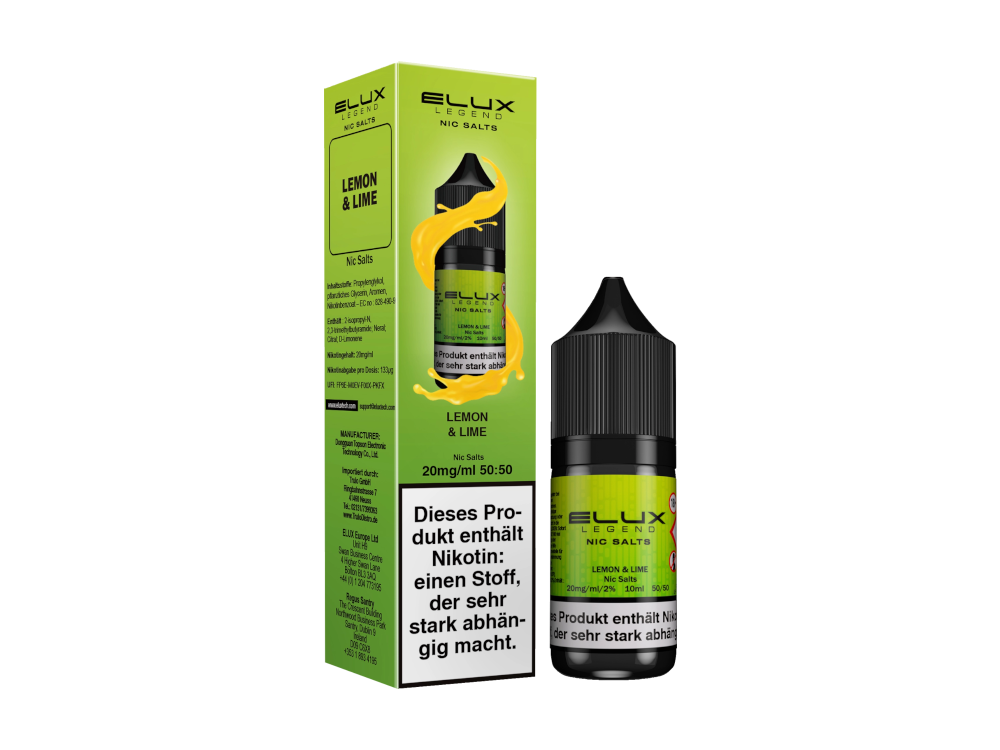 Elux - Nikotinsalz Liquid - Lemon & Lime