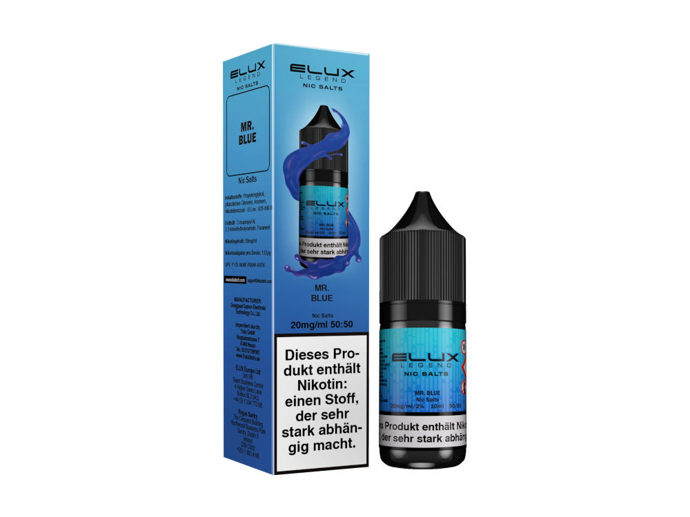 Elux - Nikotinsalz Liquid - Mr. Blue