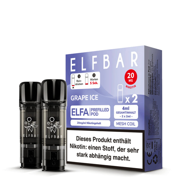 Elfbar ELFA Pods Grape Ice 20mg