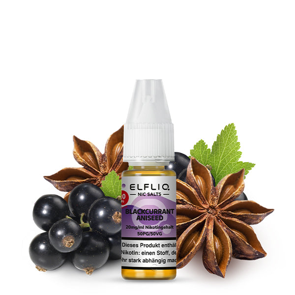 ELFLIQ Blackcurrant Aniseed Nikotinsalz Liquid 10ml