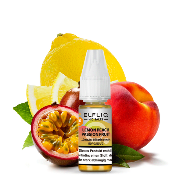 ELFLIQ Lemon Peach Passion Fruit Nikotinsalz Liquid 10ml