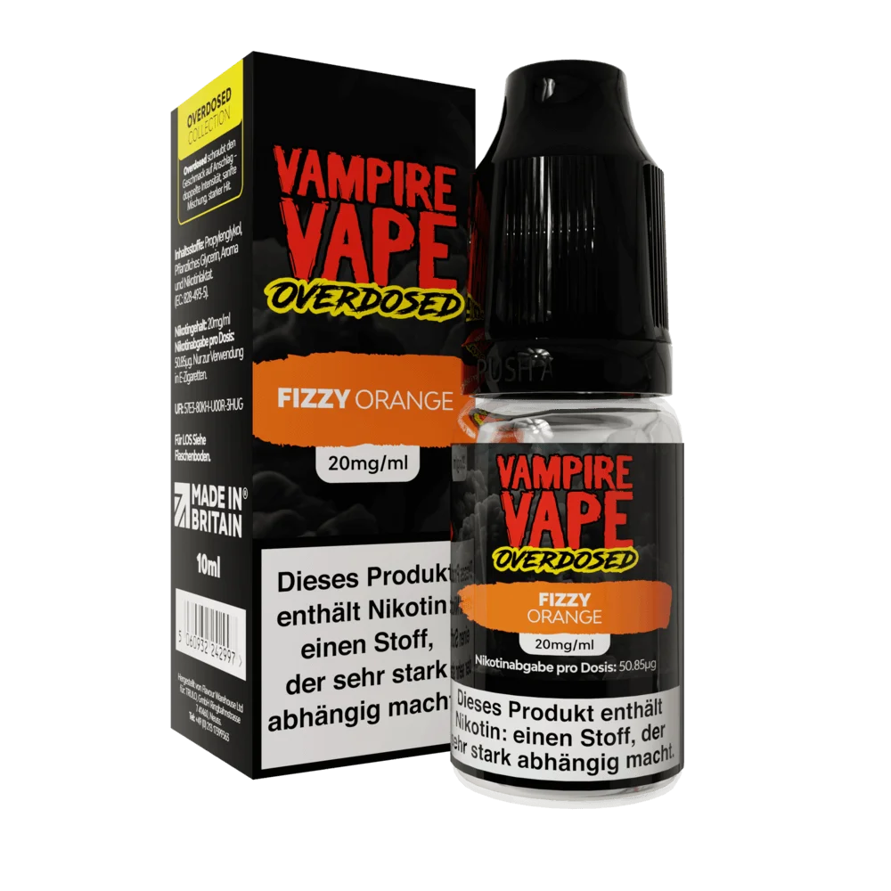 Vampire Vape OverDose 10ml - Fizzy Orange