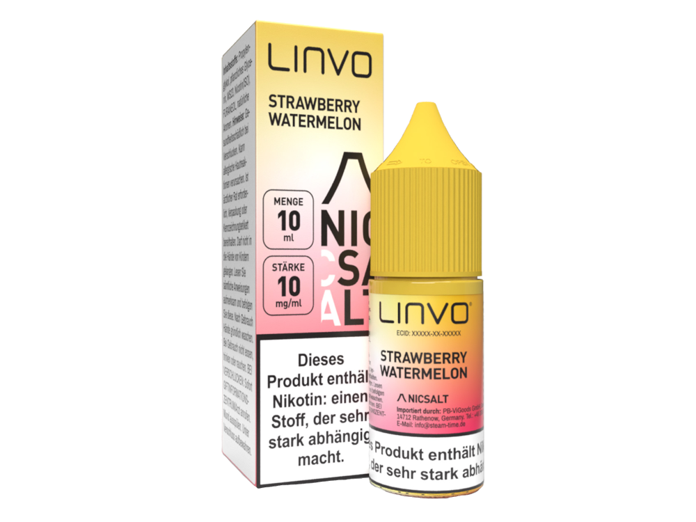 Linvo - Nikotinsalz Liquid - Strawberry Watermelon