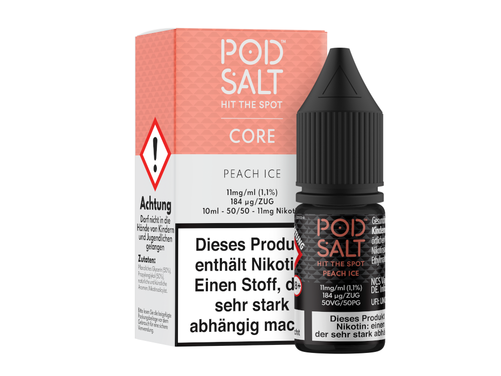 Pod Salt Core - Nikotinsalz Liquid - Peach Ice