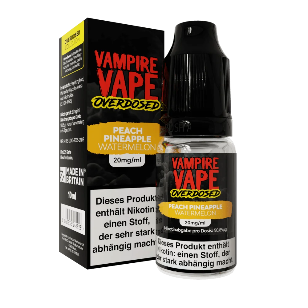 Vampire Vape OverDose 10ml - Peach Pineapple Watermelon