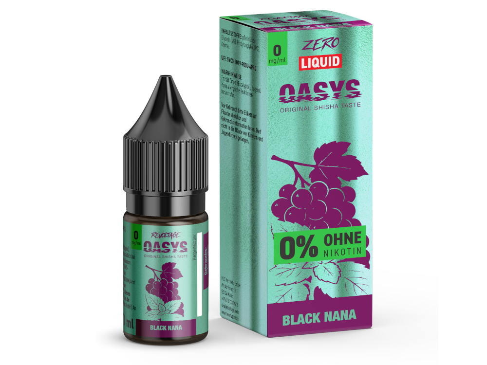Revoltage - OASYS - Hybrid Nikotinsalz Liquid - Black Nana