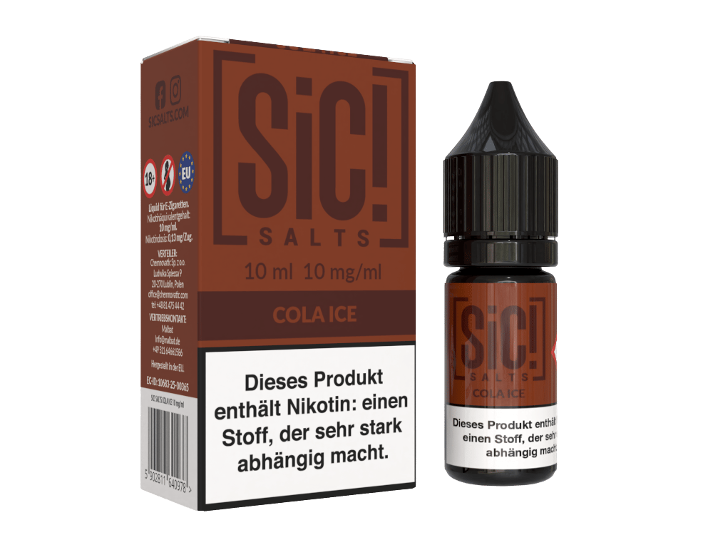 SiC! Salts - Nikotinsalz Liquid - Cola Ice