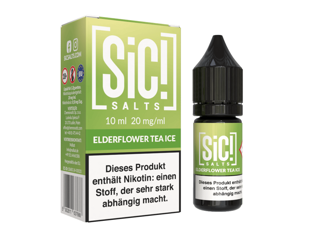 SiC! Salts - Nikotinsalz Liquid - Elderflower Tea Ice