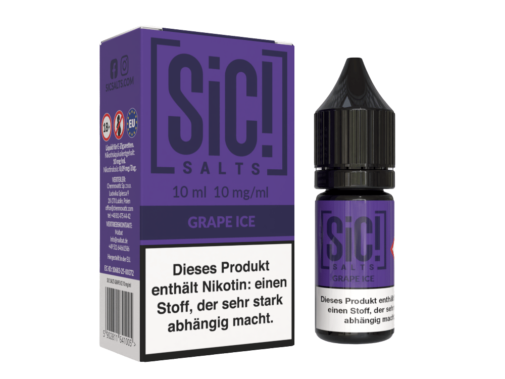 SiC! Salts - Nikotinsalz Liquid - Grape Ice