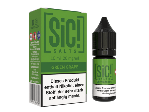SiC! Salts - Nikotinsalz Liquid - Green Grape