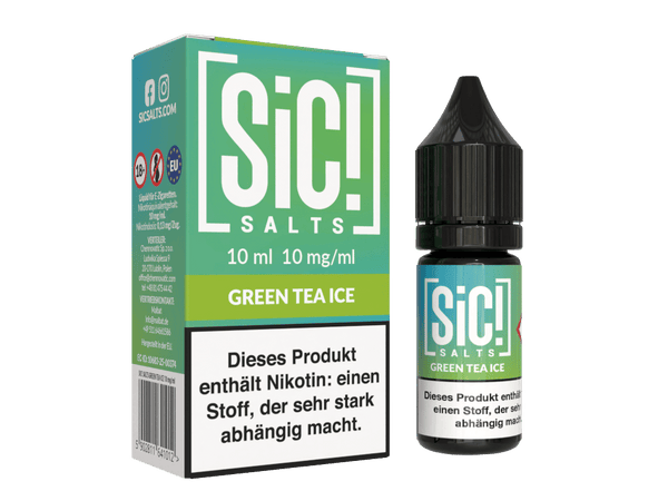 SiC! Salts - Nikotinsalz Liquid - Green Tea Ice
