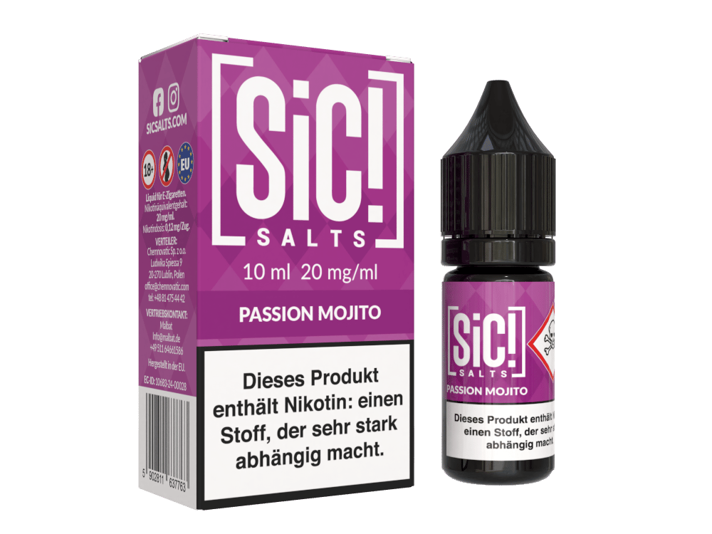 SiC! Salts - Nikotinsalz Liquid - Passion Mojito