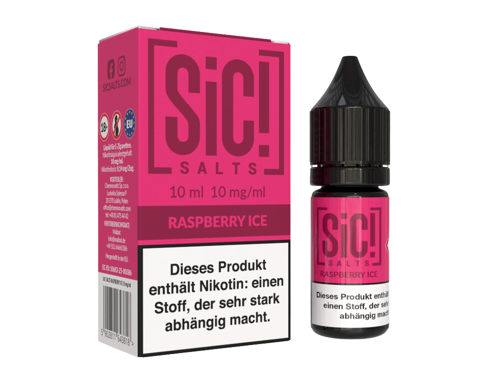 SiC! Salts - Nikotinsalz Liquid - Raspberry Ice