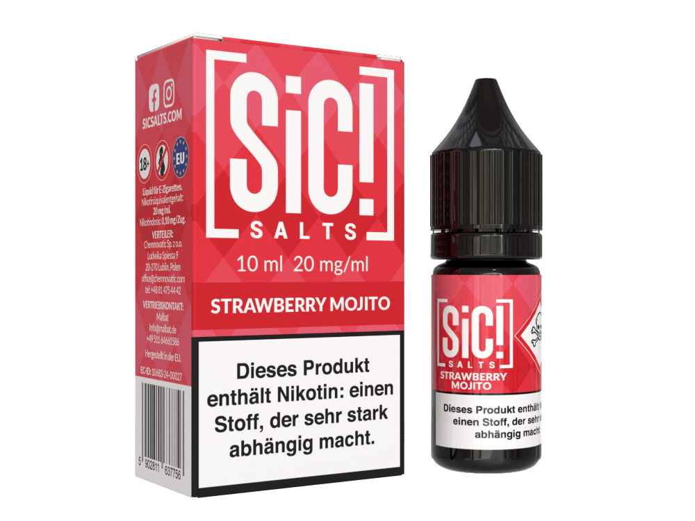 SiC! Salts - Nikotinsalz Liquid - Strawberry Mojito