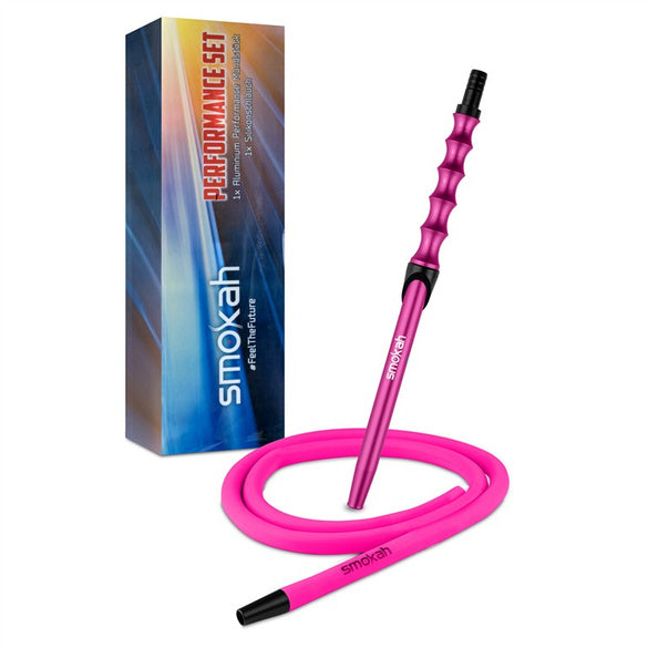 Smokah Alu Mundstück + Schlauch Performance Pink