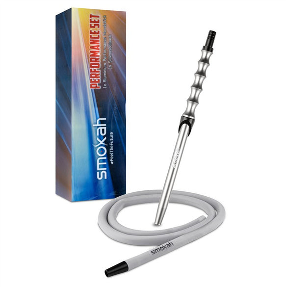 Smokah Alu Mundstück + Schlauch Performance Silber