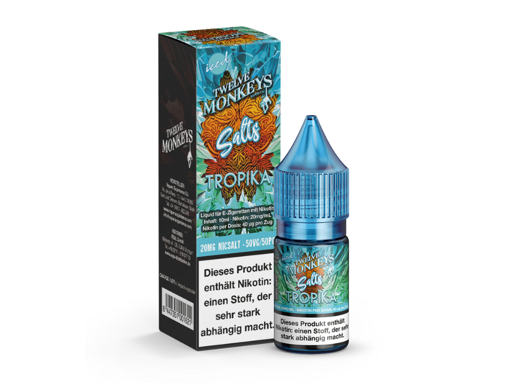 Twelve Monkeys - Iced - Nikotinsalz Liquid - Tropika