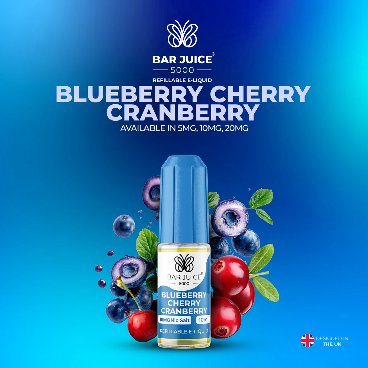 Bar Juice 5000 Blueberry Cherry Cranberry Liquid 10ml
