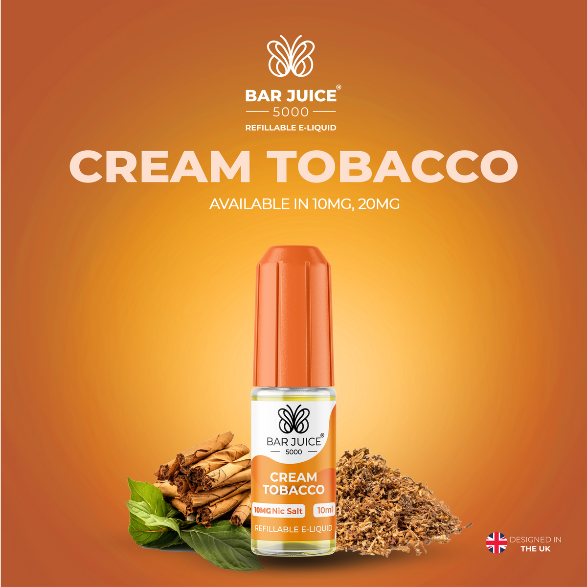 Bar Juice 5000 Cream Tobacco Liquid 10ml